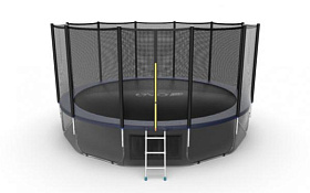 Батут для взрослых EVO FITNESS JUMP External, 16ft + нижняя сеть фото 4 фото 4