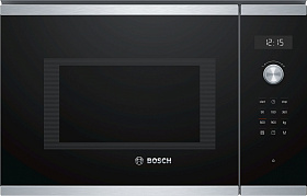 Встраиваемая серебристая микроволновая печь Bosch BEL554MS0