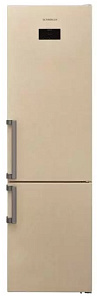 Двухкамерный бежевый холодильник Scandilux CNF 379 EZ B