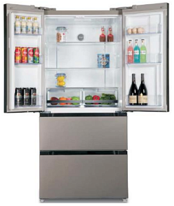Серебристый холодильник Kuppersberg NFD 183 DX фото 2 фото 2