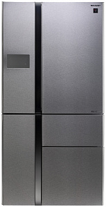 Серебристый холодильник Sharp SJPX 99 FSL