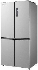 Серебристый холодильник Toshiba GR-RF646WE-PMS(02)