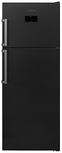 Недорогой чёрный холодильник Scandilux TMN 478 EZ D/X
