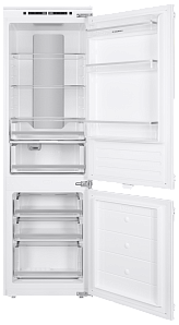 Двухкамерный холодильник с no frost шириной 55 см Maunfeld MBF177NFWH фото 2 фото 2