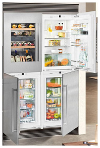 Встраиваемый многокамерный холодильник Liebherr SBSWdf 64I5