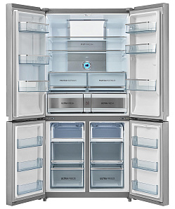 Широкий холодильник с нижней морозильной камерой Toshiba GR-RF646WE-PMS(02) фото 2 фото 2