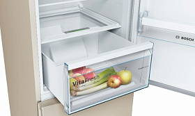 Бежевый холодильник с No Frost Bosch KGN39VK21R фото 3 фото 3