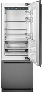 Двухкамерный двухкомпрессорный холодильник Smeg RI76RSI