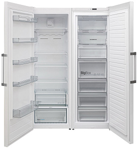 Белый холодильник Side by Side Scandilux SBS 711 Y02 W фото 2 фото 2