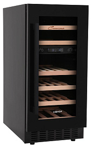 Двухтемпературный винный шкаф LIBHOF CXD-28 black