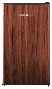 Маленький коричневый холодильник Shivaki SHRF-104CHT