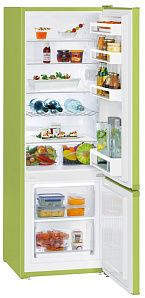 Двухкамерный зелёный холодильник Liebherr CUkw 2831 фото 3 фото 3