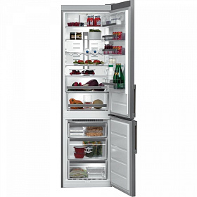 Серый холодильник Bauknecht KGNF 20P A3+ 0D IN