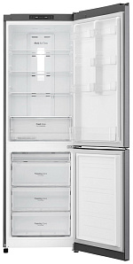 Серебристый холодильник LG GA-B 419 SLJL графит