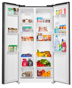Широкий двухдверный холодильник Maunfeld MFF177NFSE фото 3 фото 3