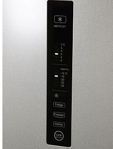Серебристый двухкамерный холодильник Haier C3F 532 CMSG фото 4 фото 4