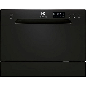 Компактная чёрная посудомоечная машина Electrolux ESF2400OK