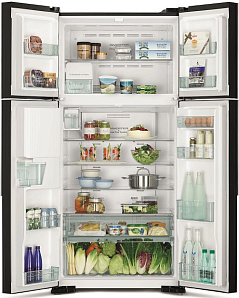 Серый холодильник HITACHI R-W 662 PU7X GGR фото 3 фото 3