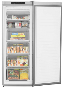 Маленький серебристый холодильник Scandilux FN 210 E00 S фото 2 фото 2