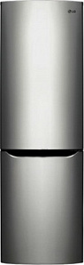 Серебристый холодильник LG GA-B 429 SMCZ