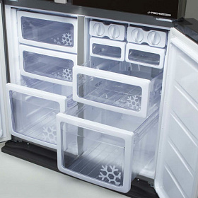 Широкий холодильник с нижней морозильной камерой Sharp SJGX98PRD фото 4 фото 4