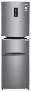 Серебристый холодильник LG GC-B303SMHV
