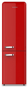 Цветной холодильник в стиле ретро Maunfeld MFF186NFRR