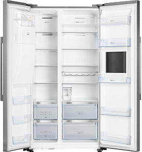 Двухдверный холодильник с ледогенератором Gorenje NRS9181VXB фото 3 фото 3