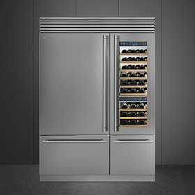 Серебристый холодильник Smeg RF396LSIX фото 3 фото 3