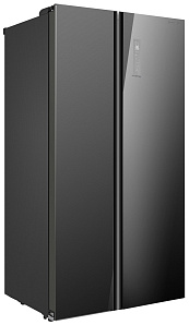 Большой чёрный холодильник Kraft KF-HC 3541 CB