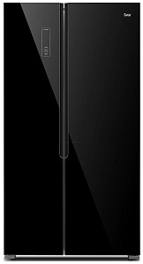Большой чёрный холодильник Svar SV 525 NFBG
