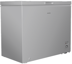 Маленький серебристый холодильник Maunfeld MFL200GR