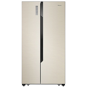 Бежевый холодильник шириной 90 см Hisense RC-67WS4SAY
