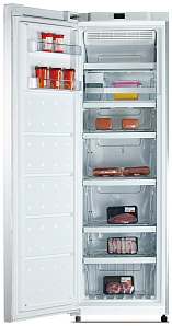 Холодильник 185 см высотой Kraft KF-HS 260 INF нерж сталь