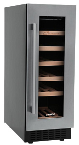 Встраиваемый винный шкаф 30 см LIBHOF CX-19 silver