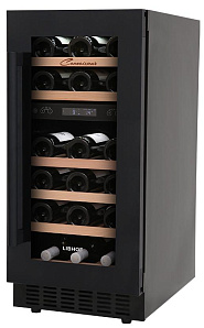Узкий встраиваемый винный шкаф LIBHOF CXD-28 black фото 4 фото 4