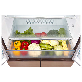 Широкий холодильник с нижней морозильной камерой Korting KNFM 81787 GM фото 3 фото 3