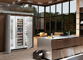 Встраиваемый двухдверный холодильник с морозильной камерой Liebherr SBSWdf 99I5 фото 4 фото 4