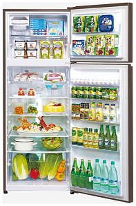 Бюджетный холодильник с No Frost Panasonic NR-B 510 TG-T8 коричневый