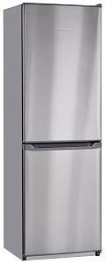 Серебристый двухкамерный холодильник NordFrost NRB 119 932 нержавеющая сталь
