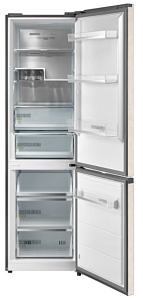 Бежевый двухкамерный холодильник Midea MRB520SFNBE5 фото 2 фото 2