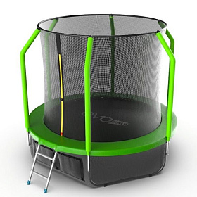 Батут для детей EVO FITNESS JUMP Cosmo 8ft (Green) + нижняя сеть фото 2 фото 2