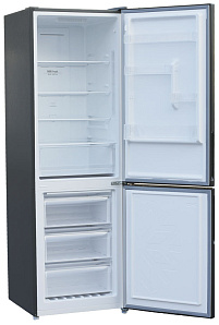 Серый холодильник Shivaki BMR-1851 DNFX
