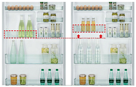 Двухкамерный холодильник  no frost HITACHI R-V 662 PU7 PWH фото 4 фото 4
