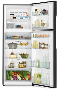 Холодильник  шириной 70 см Hitachi R-V 472 PU8 BBK фото 3 фото 3