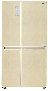 Широкий бежевый холодильник LG GC-B247SEUV