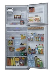 Двухкамерный холодильник с ледогенератором Toshiba GR R59FTR SX фото 2 фото 2